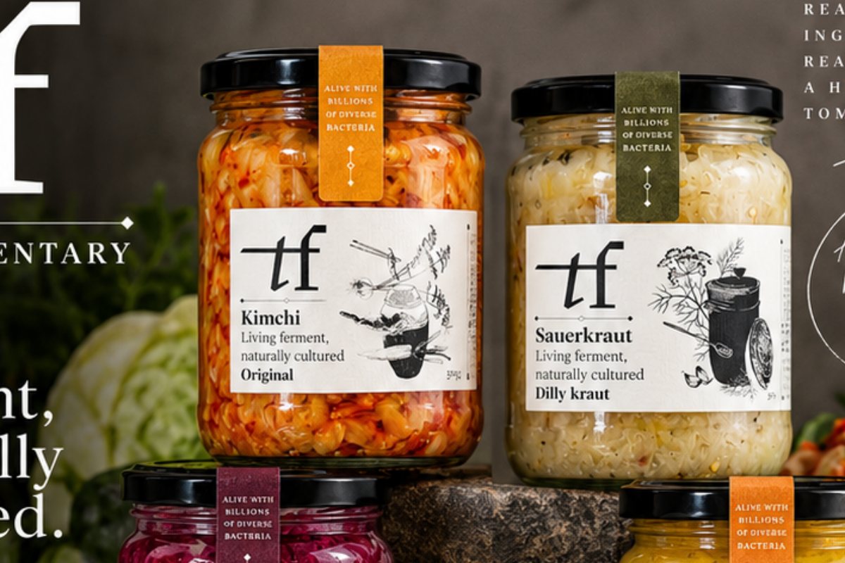 The Fermentary sauerkraut and kimchi jars